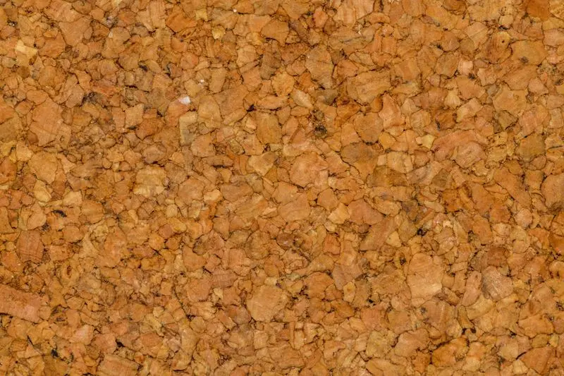 Texture d'un panneau de liège expansé en gros plan